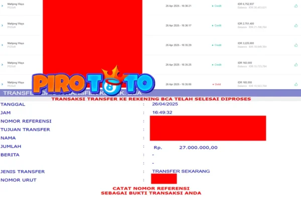 Bukti-Kemenangan-Permainan-Slot-Mahjong-Ways-Di-Situs-PIROTOTO-Untuk-Akun-Cipxxxx